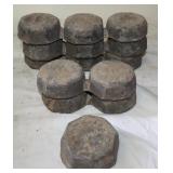 63 lbs. of Vtg Northwestern Railroad Lead Ingots