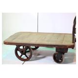 Vintage Railroad Cart 60"x36"x18" Tall Bed