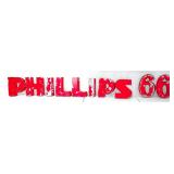 Phillips 66 Aluminum Cast Advertising Sign;