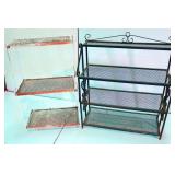 2 Metal Shelves; 31"x12"x36" & 22.5"x12"x37"