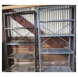 2 Metal Shelving Units 36"x71"x16" & 36"x73"x18"