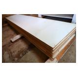 AS-IS Laminated Particle Board 6) 97"x23"some stai