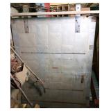Steel Plated Sliding Fire Proof Door 87.5"X68"