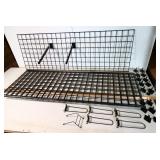 4) 72"x24" Black Grid Wall Units w/ Accessories