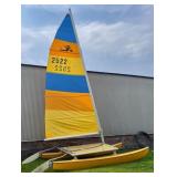 1977 Hobie 14 Catamaran Sailboat