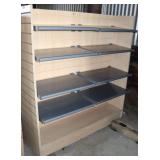 Slated Wall Free Standing Unit 49.5"x24"x53.75" w/