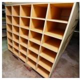 Wooden 30 Cubby Hole Storage Unit 47"x23"x42.5"