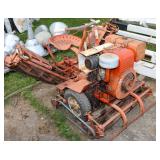 Vintage Riding Reel Mower; untested