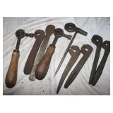 9 Vintage Saw Off Setting Tools