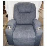 Blue Power Lift Recliner Chair, WORKS