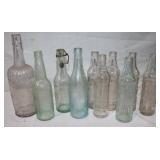 10 Wisconsin Embossed Glass Bottles: