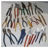 Tools: Vise Grips, Adjustable Wrenches, Tin Snip,