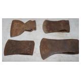 3 Axe Heads & 1 Broadaxe Head: