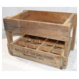 Vintage Wooden Bon-Ton Bottle Crate Waukesha Wis;