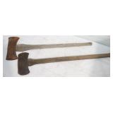 2 Double Bit Axes w/ 4' Blades