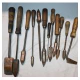 Vintage Wooden Handled Soldering Tools