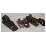 5 Small Hand Planes 3' & 4' & 5'