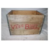 Vintage Vess Billion Wooden Crate: