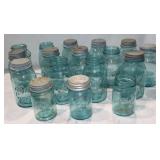 Vintage Blue Ball Canning Jars: 14 Qt. & 3 Pint