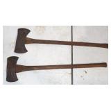 2 Double Bit Axes, 4' & 5' Head
