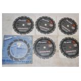 6) 7-1/4' Circular Saw Blades: 5 B&D Piranha &