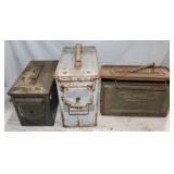 3 Empty Ammo Boxes: 12'x6'x10', 12'x6'x7' &