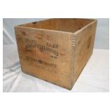 Dupont Explosives Dove Tail Wooden Crate;