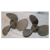 2) 9.5' Vintage Propeller Blades,