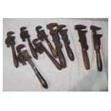 Vintage Pipe Wrenches & Adjustable Wrenches: