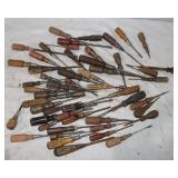 Vintage Wooden Handled Screwdrivers