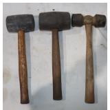 3 Rubber Mallets: 1 is Vaughan