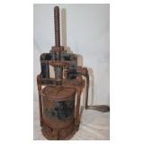 Vintage 25' Tall Lard/Juice Press