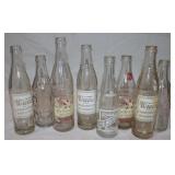 8 Vintage Wisconsin Glass Bottles: