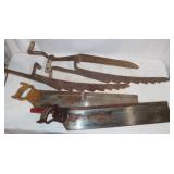 5 Hand Saws, 32' to 34'