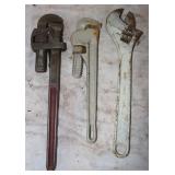Wallworth 18 & Fuller 14 Pipe Wrench &