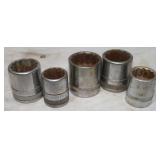 5) 1' Drive Sockets