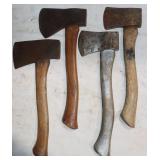 4 Axes: True Temper Tommy Axe, Plumb &
