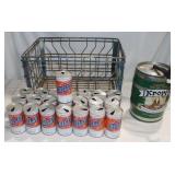 Morning Glory Crate w/ Billy Beer Cans &