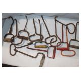 14 Vintage Metal Hooks