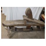 Antique Wood Shaving Horse Bench