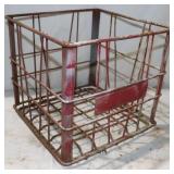 Vintage Clover Cream Marshfield Metal Crate;