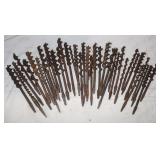 Vintage Auger Bits, 6' to 10'