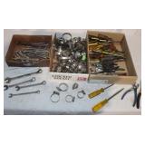 Socket Wrenches, Pliers, Screwdrivers, Hose