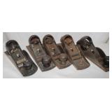 5 Stanley Hand Planes: 4) No. 220 & 1) No.