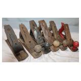 6) 9.6' Vintage Smooth Bottom Planers: