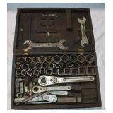 Vintage Tool Set: Wrenches, Sockets, Ratchets &