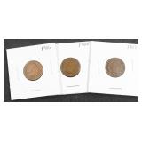 1905, 1906, & 1907 Indian Head Cents