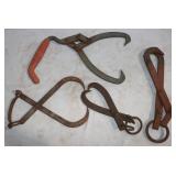 4 Log & Ice Tongs