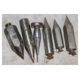 6 Plumb Bobs