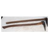 Vintage Pick & Garden Hoe